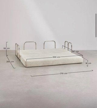 Sofá Cama Pana Beige Lino