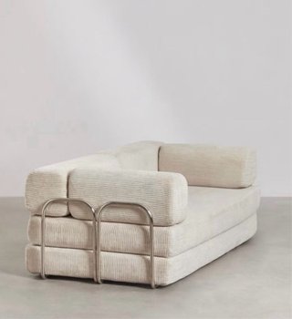 Sofá Cama Pana Beige Lino