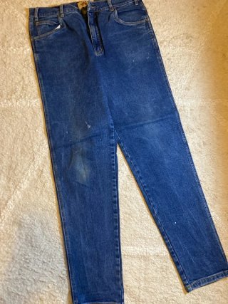 Vaqueros Rectos Anchos Retro Azul