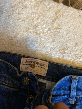 Vaqueros Rectos Anchos Retro Azul