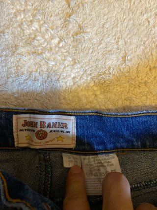 Vaqueros Rectos Anchos Retro Azul
