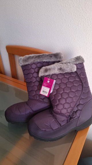 Botas de nieve Quechua moradas