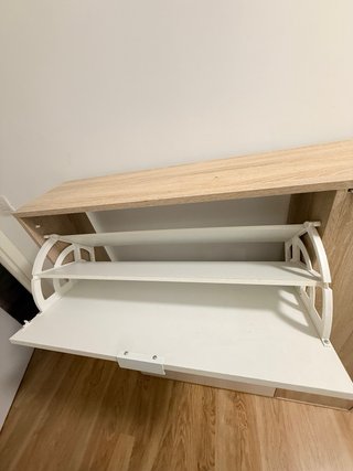 Zapatero Blanco y Madera