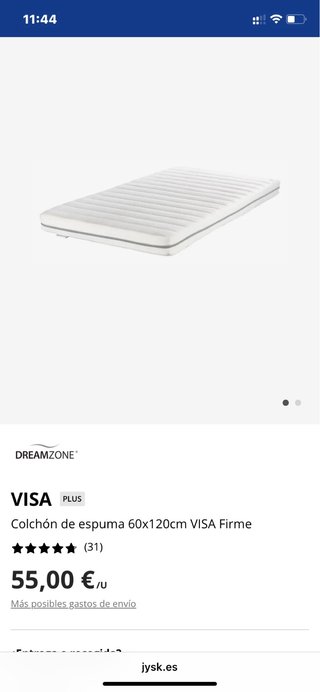 Cuna Plegable VEVOR P9070 con colchón JYKS