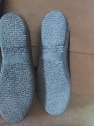 Zapatos de baile regional negros terciopelo