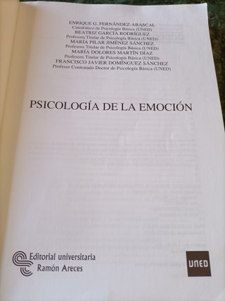 Psicología de la Emoción