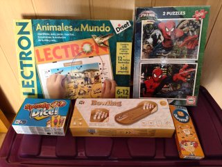 Lote Juegos de Mesa Infantiles Lectron, Bowling...