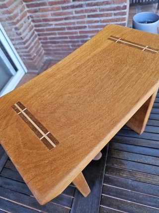 Banco calzador estilo japonés de madera