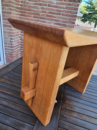 Banco calzador estilo japonés de madera