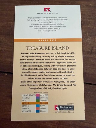 Libro en inglés Treasure Island Level 2