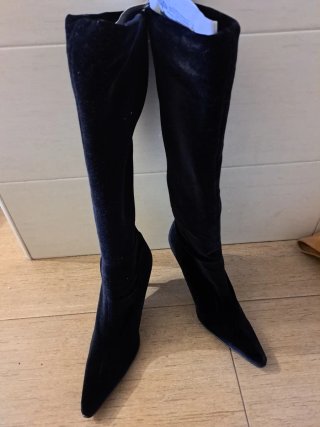 Botas altas negro  tacón 7cm