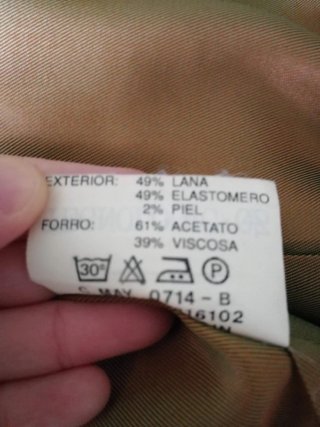 Chaqueta americana LANA y Piel