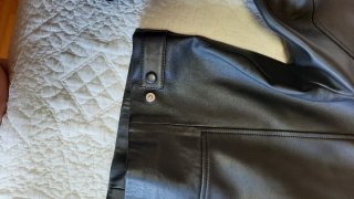 Cazadora Biker Massimo Dutti Negra