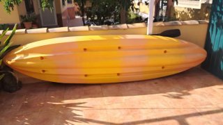 Canoa 2 plazas amarilla