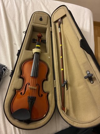 Violín infantil con arco y funda