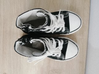 Scarpe tela alte bimbo/a n. 27