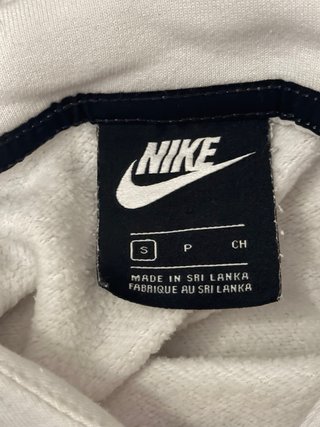 Felpa Nike bianca con logo