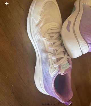 Deportivas Skechers Go Walk Mujer Morado/Blanco