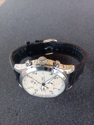 Orologio Cronografo Argento e Nero