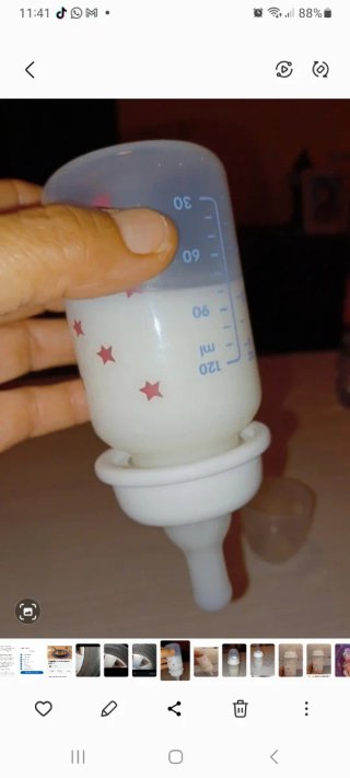 Biberón Reborn con Leche Simulada