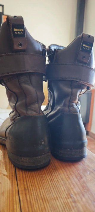 Botas Blauer Moto Cuero Marrón