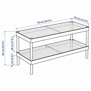 NUEVO Estante Zapatero MACKAPAR IKEA Blanco