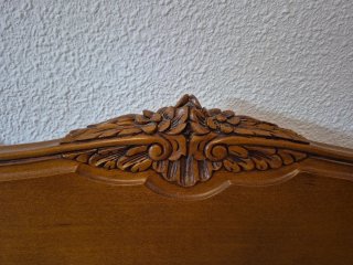 Cabecero Cama 135 Ratán y Madera