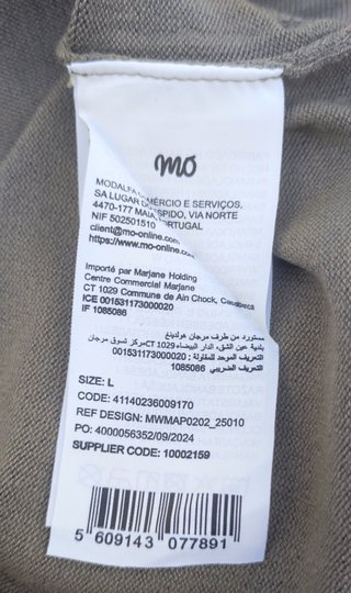 Camisola MO malha fina/jersey punto fino L