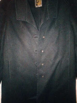 Abrigo de Mohair Auster litz Negro