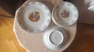 Platos Porcelana Santa Clara Vintage