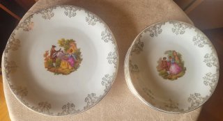 Platos Porcelana Santa Clara Vintage
