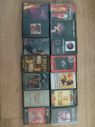 14 Cassettes Rock y Heavy Metal