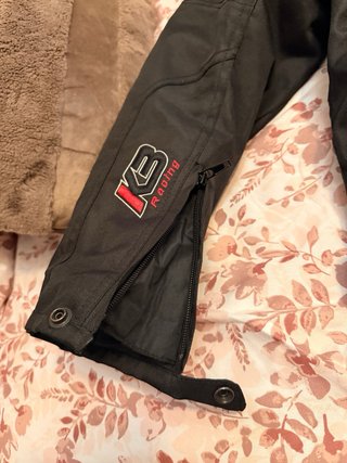 Chaqueta de moto KB Racing negra