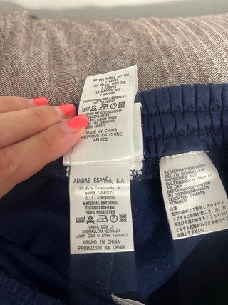 Pantalón corto Adidas azul marino Talla S