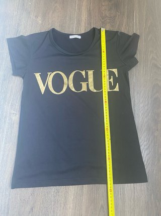 Camiseta Vogue Negra Talla S