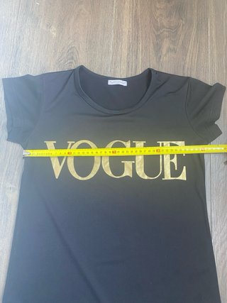 Camiseta Vogue Negra Talla S