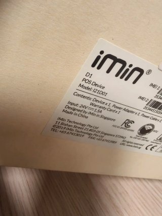 TPV Tableta Android IMIN D1