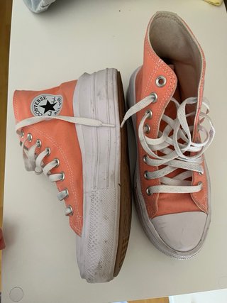 Zapatillas Converse plataforma rosa