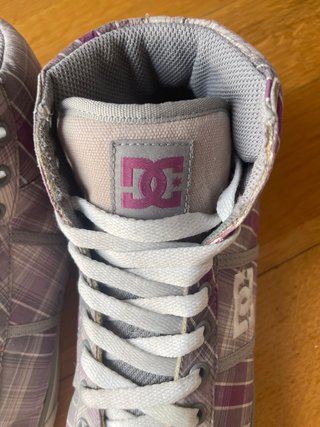 Zapatillas DC Shoes altas a cuadros