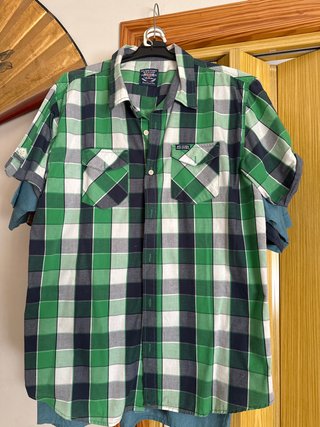 Camisa de hombre a cuadros verde MID TOWN OLD STOR