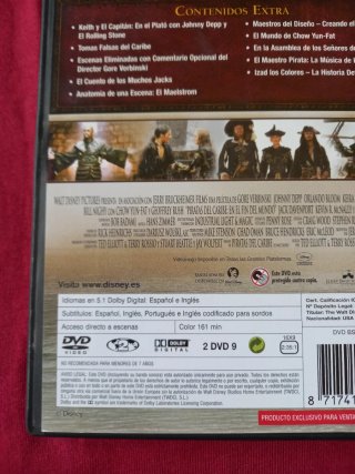 Piratas del Caribe: El Fin del Mundo DVD