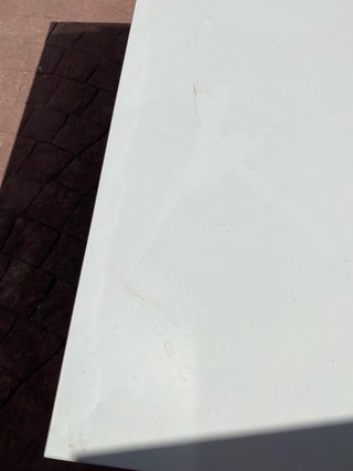 Mesa auxiliar cuadrada blanca Ikea