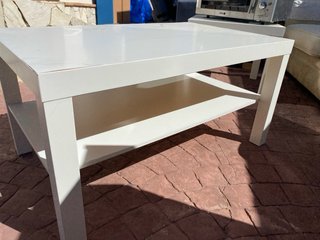 Mesa auxiliar cuadrada blanca Ikea