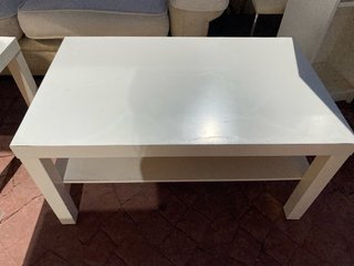 Mesa auxiliar cuadrada blanca Ikea