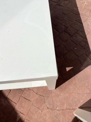 Mesa auxiliar cuadrada blanca Ikea