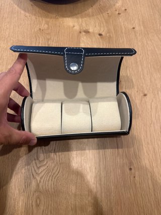 Estuche Relojero Negro y Beige