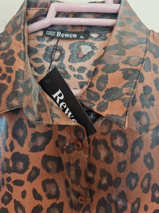 Conjunto dos piezas Rewco estampado leopardo