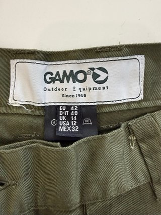 Pantalón Gamo Caza Outdoor Talla 42 Verde