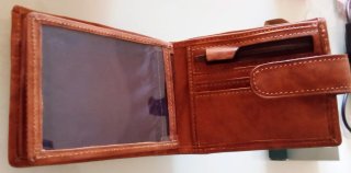 Cartera Luigi Albertinazzi Piel Marrón Nueva