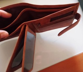 Cartera Luigi Albertinazzi Piel Marrón Nueva